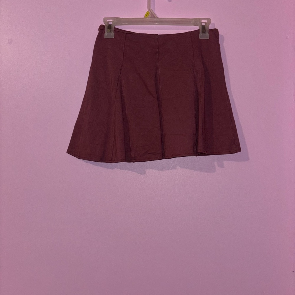 Elegant Burgundy Skirt